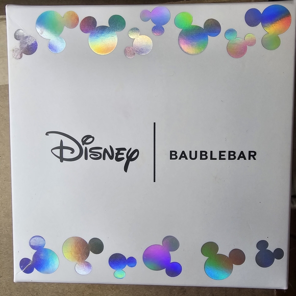 NWT BaubleBar Pink and Gold Mickey Heart Earrings Size OS - Picture 3 of 3